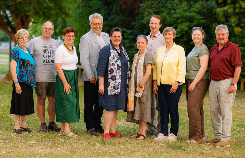 v.l.n.r. Maria Painold, Johannes Eder, Elisabeth Kapper-Weidinger, Präsident Andreas Gjecaj, Anna Hollwöger, Silvia Russegger, Gerald Koß, Lydia Zürn, Kerstin Klaminger, Johann Feischl